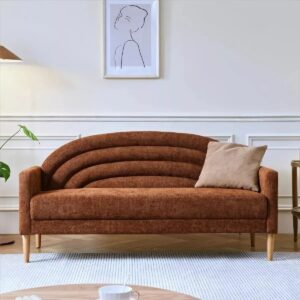 Sectional sofa with rug and media unit